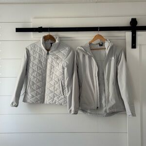 2 in 1 North Face coat (shell and puffer connect) Women’s